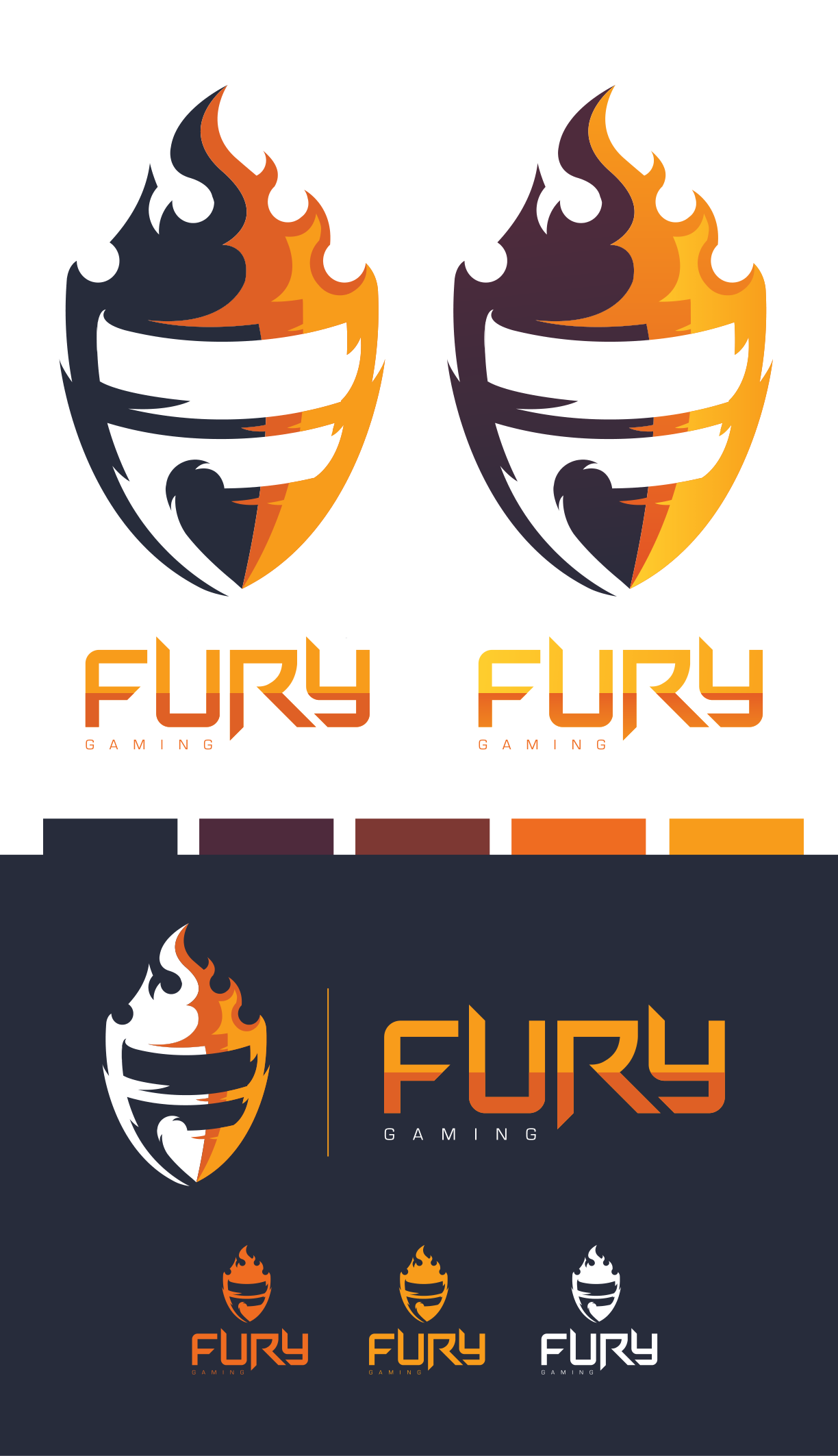 The original 2014 Fury Gaming logo sheet